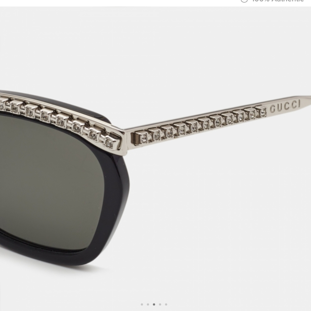 Gucci Cat Eye Crystals Studs Sunglasses - Picture 7 of 8